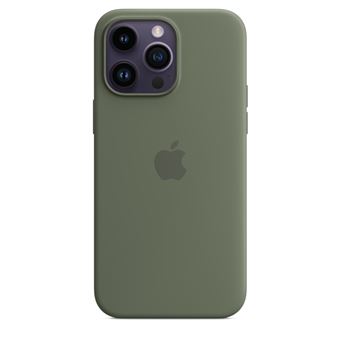 Apple - Coque de protection pour téléphone portable - compatibilité avec MagSafe - silicone - olive - pour iPhone 14 Pro Max