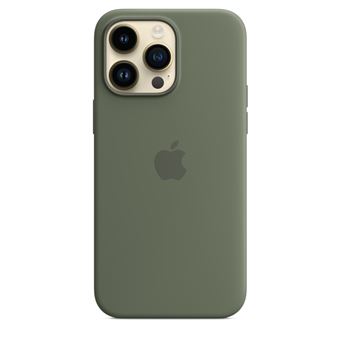 Apple - Coque de protection pour téléphone portable - compatibilité avec MagSafe - silicone - olive - pour iPhone 14 Pro Max