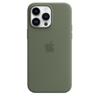 Apple - Coque de protection pour téléphone portable - compatibilité avec MagSafe - silicone - olive - pour iPhone 14 Pro Max