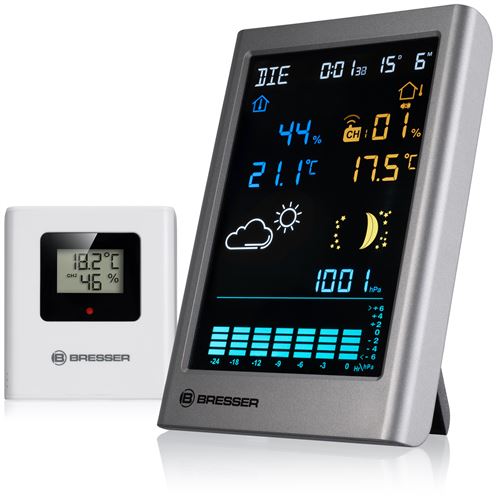Station météo Bresser 7004380 MeteoTemp anthracite