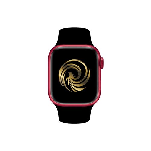 Apple Watch Series 7 GPS Boîtier Aluminium Rouge 41Mm Avec Bracelet Noir Reconditionné Grade A