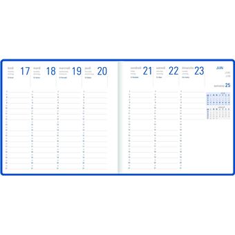 Agenda scolaire semainier Oberthur Tivoli 16 x 16 cm 2021 2022 Modèle aléatoire