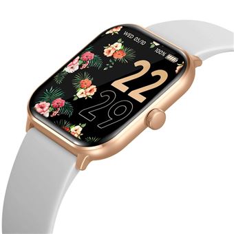 Montre connectée Ice-Watch Smart One 38 mm Or Rose avec Bracelet supplémentaire Rose Blanc