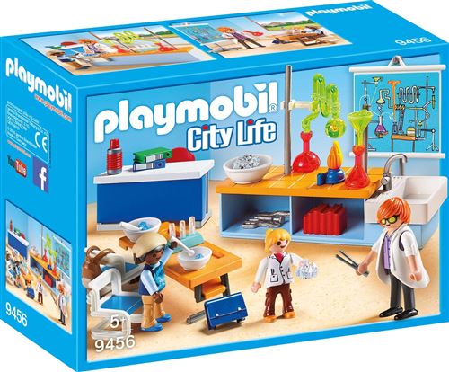 Playmobil City Life L'École 9456 Classe De Physique Chimie