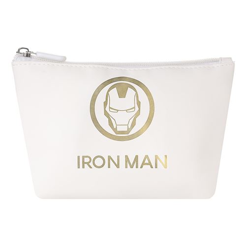 Trousse à maquillage rectangulaire Miniso Marvel Iron Man Blanc