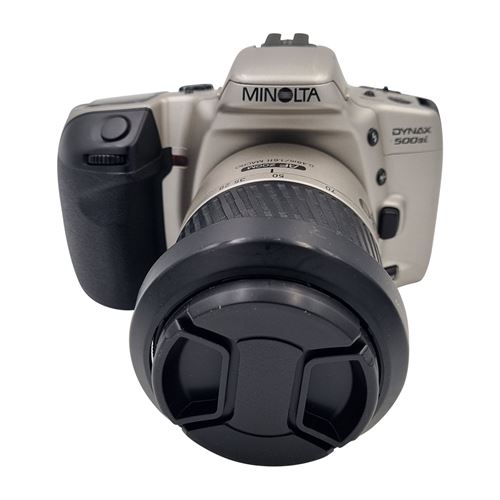 Appareil photo reflex Minolta Dynax 500si 28-100mm f3.5-5.6 D AF Zoom Argent Reconditionné