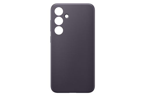 Coque en cuir vegan Designed for Samsung Galaxy S24+ Violet Foncé