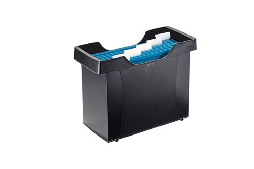 Leitz Noir Mini Bac De Rangement Plus, Avec 6 Dossiers Suspendus