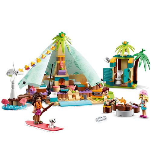 LEGO Friends, Camping glamour à la plage – 41 700, paq. 41700, 380 pcs, 6  ans et plus