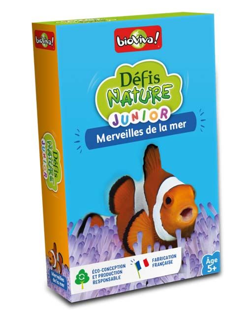 Jeu de cartes Bioviva D&eacute;fis Nature Junior Merveilles de la mer