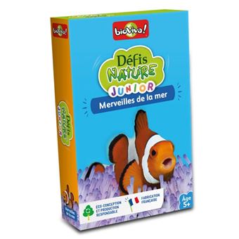 Jeu de cartes Bioviva Défis Nature Junior Merveilles de la mer