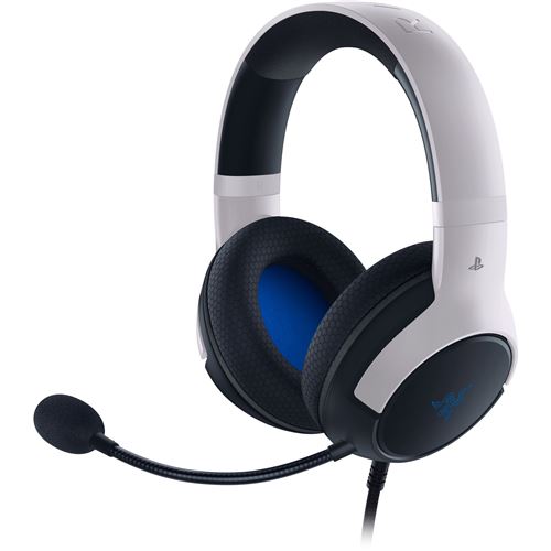 Casque filaire pour console Kaira X licence officielle Playstation Noir et Blanc