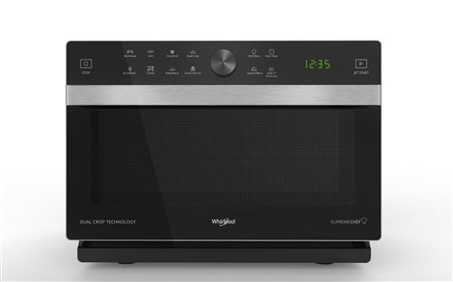 Micro ondes combiné Whirlpool Supreme Chef MWP338B 900 W Noir