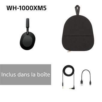 Casque audio à réduction de bruit Bluetooth Sony WH1000XM5 Noir