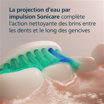 PHILIPS Sonicare brosettes HX6016/87 Tetes de brosse a dents standard ProResults - Lot de 6