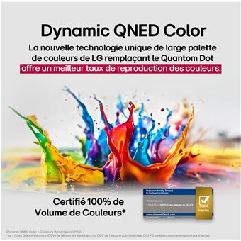 75QNED87 QNED Dalle extra fine 120Hz 4K 190cm IA 2025