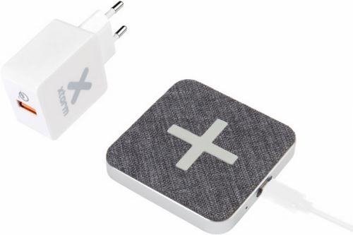 Chargeur rapide sans fil induction Xtorm avec adaptateur secteur 3.0 18 W Noir et Gris