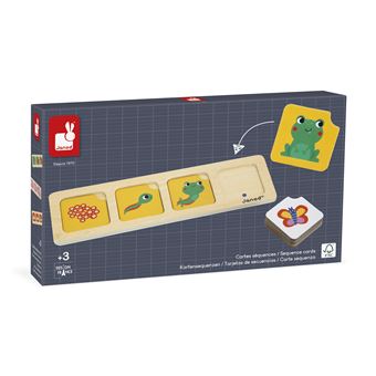 Jeu pour découvrir la nature Janod Cartes séquences Le jardin