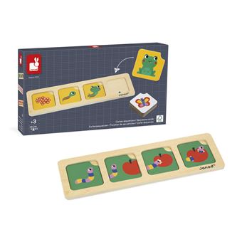 Jeu pour découvrir la nature Janod Cartes séquences Le jardin