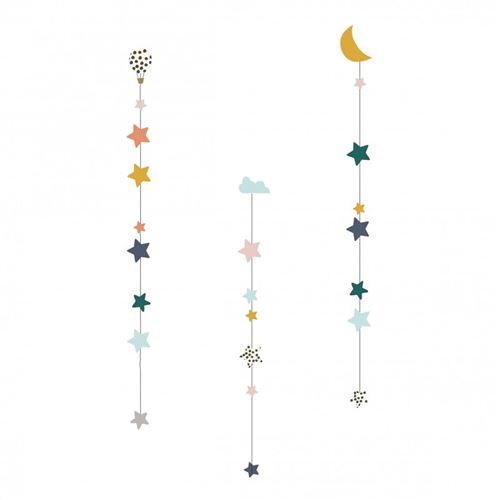 Sticker mural Mimi'lou Sticker Easy Fils d'étoiles