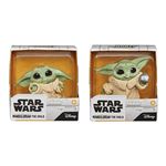 Pack de 2 figurines Star Wars The Mandalorian Baby Bounties The Child mangeant bébé Yoda 5,5 cm