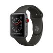 Apple Watch Series 3 Cellular 38 mm Boîtier en Aluminium Gris sidéral avec Bracelet Sport Gris