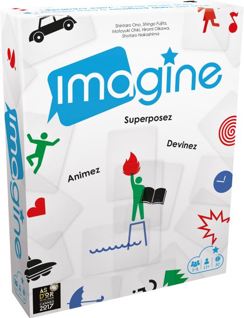 Boite de Jeu d'imagination et de déduction Asmodée Imagine