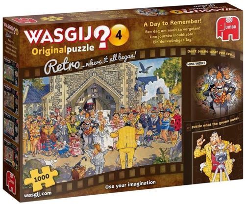 Puzzle 1000 pièces Diset Wasgij Retro Original 4 A Day to Remember !