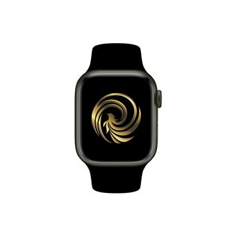 10 auf Apple Watch Series 7 GPS Aluminiumgehause 45 mm Grun Armband Schwarz Refurbished Klasse A Black Friday Smartwatch Einkauf Preis fnac Schweiz