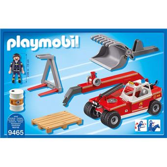 Playmobil City Action Les pompiers 9465 Pompier avec véhicule et bras  téléscopique - Playmobil - Achat & prix