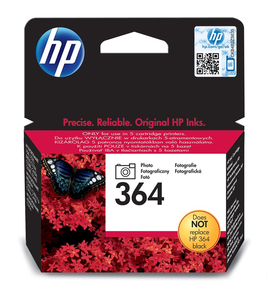 Cartouche D’encre HP 364 Noir - Lot De 2 - Authentique Et Neuve - Pour Imprimante 2018/2019