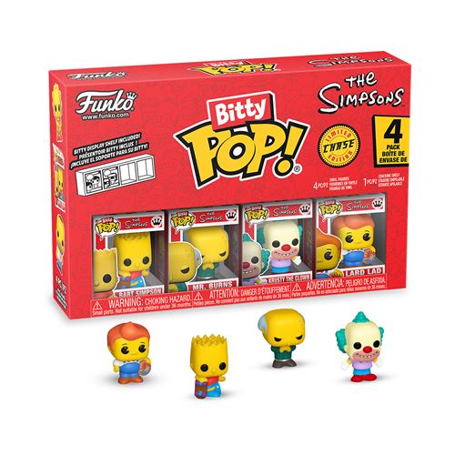 Pack 4 Figurines Funko Bitty Pop Simpsons Itchy - vue 10