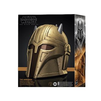 Figurine Star Wars Casque électronique The Mandalorian Black Series The Armorer - 1