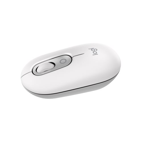 Souris sans fil Logitech Pop Mouse avec émojis personnalisables Bluetooth Blanc cassé