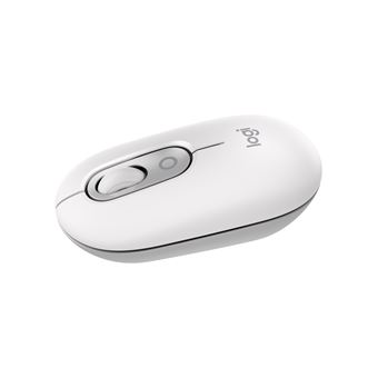 Logitech Draadloze muis Pop Mouse met aanpasbare Bluetooth-emoji's Off White - 1