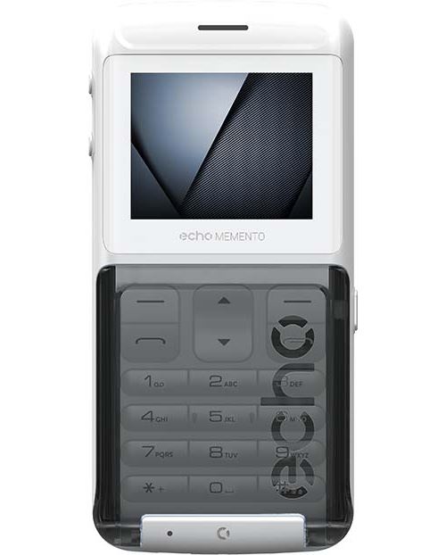 Téléphone mobile à clapet Echo Memento Double SIM Blanc nacré