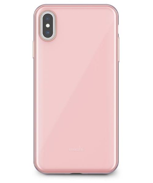 Coque fine et rigide Moshi iGlaze Rose pour iPhone XS Max