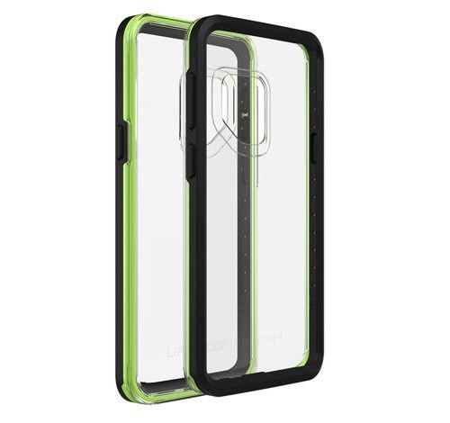 LifeProof Slam Hoes Transparant met Zwart en Groene Randen voor Samsung Galaxy S9