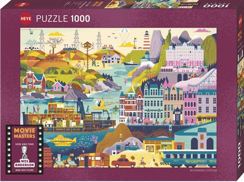 Puzzle 1000 pièces Heye Clérisse Wes Anderson Films