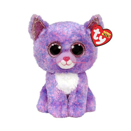 Ty Multicolore Peluche Beanie Boo's Medium Cassidy Le Chat
