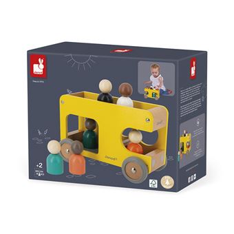 Jouet en bois Janod Bolid Bus scolaire
