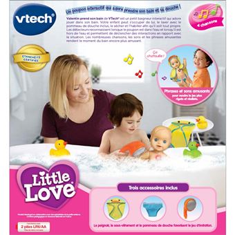 VTECH- LL-Valentin Prend Son Bain Little Love POUPEES/POUPONS, 80