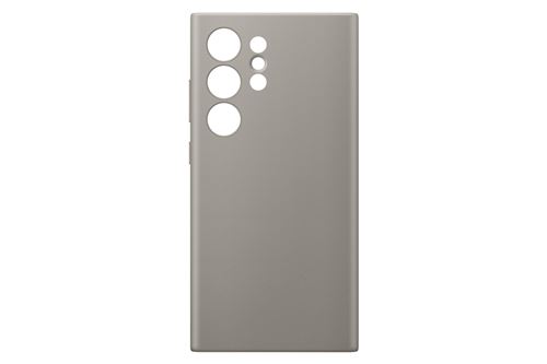 Coque en cuir vegan Designed for Samsung Galaxy S24 Ultra Taupe