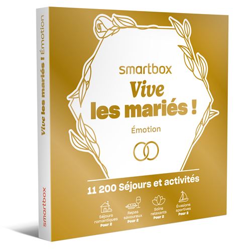 Coffret cadeau SmartBox Vive les mariés! Émotion