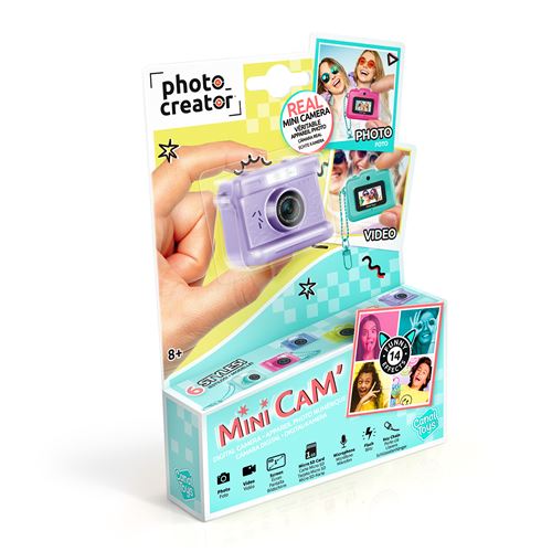 Appareil Photo Numérique Canal Toys Mini Cam’ Vintage CLK 063 – avec Porte-Clé et Carte SD 1Go