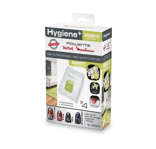 Sacs Aspirateur Rowenta Haute Filtration Blanc Zr200920