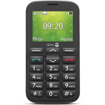 Téléphone portable basique Doro 1380 2,4" Double SIM Noir - 1