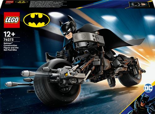 La figurine de Batman a construire et la moto Bat-Pod