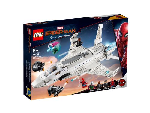 Lego®-Marvel Spider-Man™ L'Attaque De Spider-Man Avec Le Jet De Stark Jeu De Construction, 8 Ans Et Plus, 504 Pièces 76130