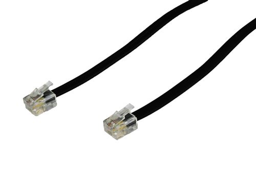 Câble Ethernet Rj-11 Temium 1.5 M Noir